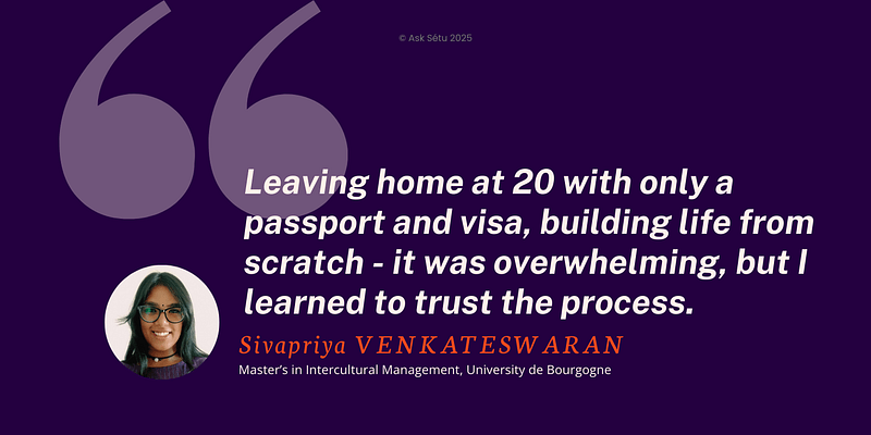 Student Story: Sivapriya VENKATESWARAN, University de Bourgogne, Master’s in Intercultural&nbsp;Management