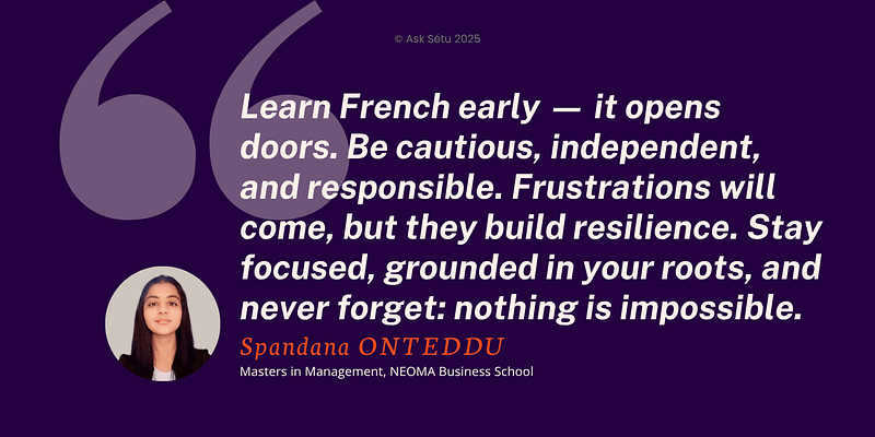 Student Story: Spandana ONTEDDU, Masters in Management, NEOMA Business&nbsp;School